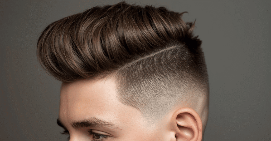 Low Taper Fade Fluffy Hair: Clean on the Sides, Full on Top