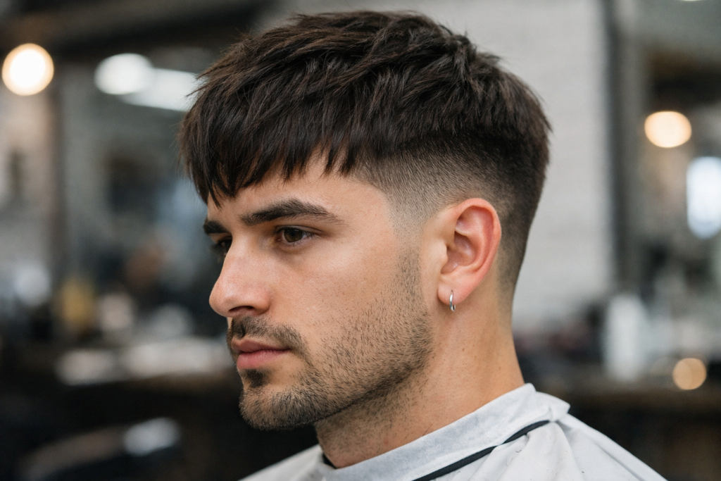 Low Taper Fringe Haircut for Men: Timeless Versatile and Stylish