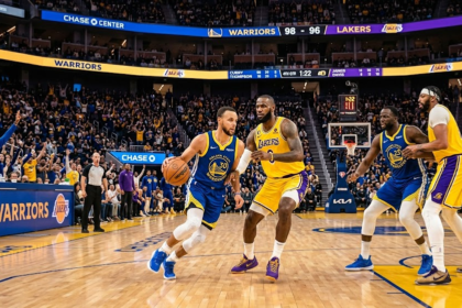 golden state warriors vs lakers match player stats